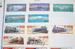 Russia Collection Of 1,300+ Stamps Mint & Used Stored In Voyager Album