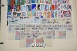 Russia Collection Of 2,600+ Stamps Mint & Used Stored In Monarch Album