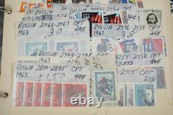 Russia Collection Of 2,600+ Stamps Mint & Used Stored In Monarch Album