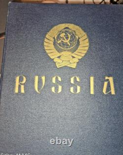 Russia Early Stamp Collection in Huge Minkus Album 1400 Nice Stamps 102 pages