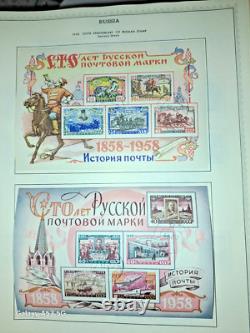 Russia Early Stamp Collection in Huge Minkus Album 1400 Nice Stamps 102 pages