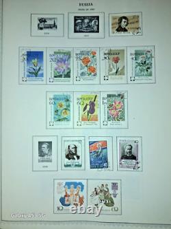 Russia Early Stamp Collection in Huge Minkus Album 1400 Nice Stamps 102 pages