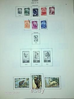 Russia Early Stamp Collection in Huge Minkus Album 1400 Nice Stamps 102 pages