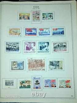 Russia Early Stamp Collection in Huge Minkus Album 1400 Nice Stamps 102 pages