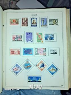 Russia Early Stamp Collection in Huge Minkus Album 1400 Nice Stamps 102 pages