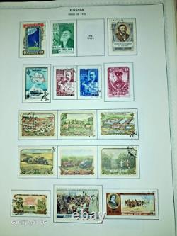 Russia Early Stamp Collection in Huge Minkus Album 1400 Nice Stamps 102 pages