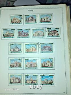 Russia Early Stamp Collection in Huge Minkus Album 1400 Nice Stamps 102 pages