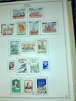 Russia Early Stamp Collection in Huge Minkus Album 1400 Nice Stamps 102 pages