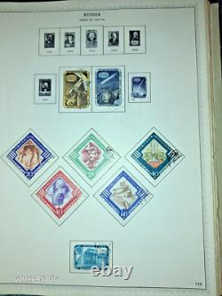 Russia Early Stamp Collection in Huge Minkus Album 1400 Nice Stamps 102 pages