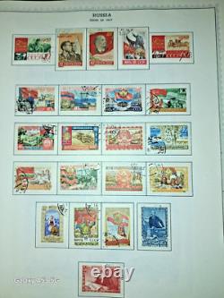 Russia Early Stamp Collection in Huge Minkus Album 1400 Nice Stamps 102 pages