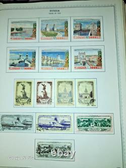 Russia Early Stamp Collection in Huge Minkus Album 1400 Nice Stamps 102 pages