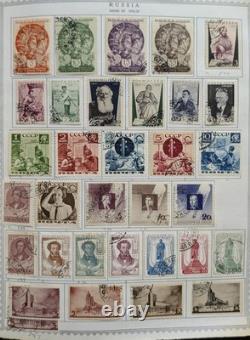 Russia Stamp Collection 1920s-90s Album 95% Complete Jam Packed Lot