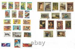 Russia Stamp Lot On Complete Album Page Front And Back