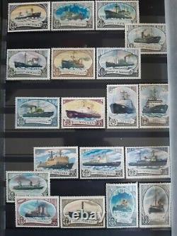 Russia/USSR Stamp Collection, 60 Pages, Over 1000 Stamps/SS (Complete Sets) MNH