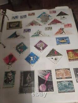 Russia stamp collection huge numbers of stamps and pages. View small sampling