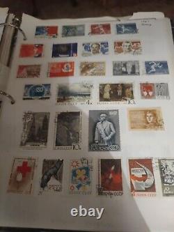 Russia stamp collection huge numbers of stamps and pages. View small sampling