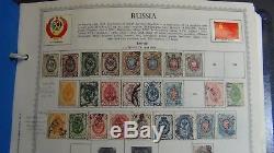 Russia stamp collection in Minkus album to'93 or so with 3,500 stamps