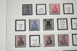SAAR 1920s-1950s COLLECTION OF 125+ STAMPS MINT & USED IN LINDNER ALBUM