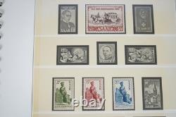 SAAR 1920s-1950s COLLECTION OF 125+ STAMPS MINT & USED IN LINDNER ALBUM