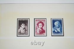 SAAR 1920s-1950s COLLECTION OF 125+ STAMPS MINT & USED IN LINDNER ALBUM