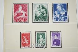 SAAR 1920s-1950s COLLECTION OF 125+ STAMPS MINT & USED IN LINDNER ALBUM