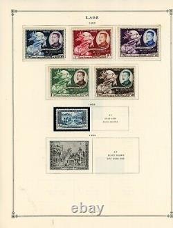 SCOTT INTERNATIONAL ALBUM PART III-with 887 stamps (Collection Remaiders)