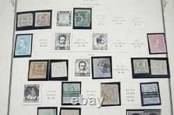 SPAIN 1850s-1970s COLLECTION OF 1,800+ STAMPS MINT & USED STORED IN SCOTT ALBUM