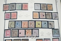 SPAIN 1850s-1970s COLLECTION OF 1,800+ STAMPS MINT & USED STORED IN SCOTT ALBUM