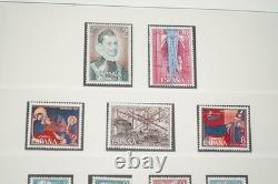 SPAIN 1970s COMPLETE COLLECTION OF 580 MINT STAMPS STORED IN LINDNER ALBUM