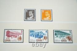 SPAIN 1980s COLLECTION OF 400+ MINT STAMPS STORED IN LINDNER ALBUM