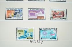 SPAIN 1980s COLLECTION OF 400+ MINT STAMPS STORED IN LINDNER ALBUM