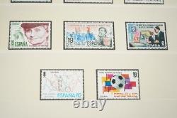SPAIN 1980s COLLECTION OF 400+ MINT STAMPS STORED IN LINDNER ALBUM