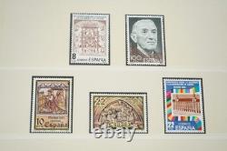 SPAIN 1980s COLLECTION OF 400+ MINT STAMPS STORED IN LINDNER ALBUM