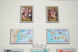 SPAIN 1980s COLLECTION OF 400+ MINT STAMPS STORED IN LINDNER ALBUM