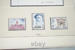 SPAIN 1980s COLLECTION OF 400+ MINT STAMPS STORED IN LINDNER ALBUM