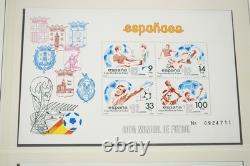 SPAIN 1980s COLLECTION OF 400+ MINT STAMPS STORED IN LINDNER ALBUM