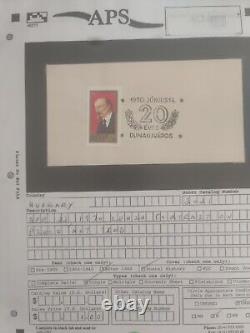 SPECTACULAR Hungary Stamp Collection In American Philatelic Society Album $$$HCV