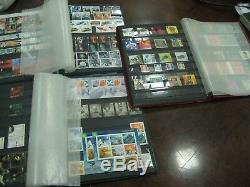 STAMP COLLECTION 1987-2006 COMMEMORATIVE DEFIN MINIATURE SHEETS FV£1629 3 albums