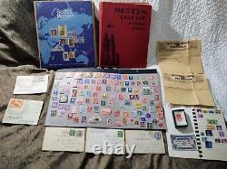 STAMP COLLECTION US & WORLD COUNTRIES. Great Grandfathers vintage collection