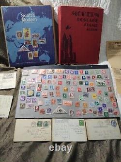 STAMP COLLECTION US & WORLD COUNTRIES. Great Grandfathers vintage collection