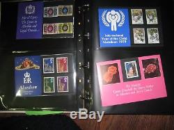 SUPERB neat COLLECTION 62 PRIVATE Presentation Packs in special album cat £1100