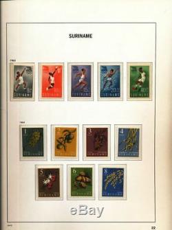 SURINAME 1873/1975 Davo Hingeless Album Mint Collection(200)ALB527