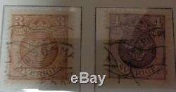 SWEDEN DAVO LUXE Hingeless /standard 3-Vol Stamp Album collection 1855-2000