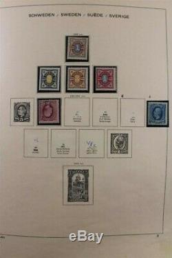 SWEDEN High Quality 1889-1993 MNH 2x Schaubek Albums Stamp Collection