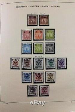 SWEDEN High Quality 1889-1993 MNH 2x Schaubek Albums Stamp Collection