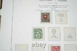 SWITZERLAND 1850-1960s COLLECTION OF 875 STAMPS MINT & USED IN LIGHTHOUSE ALBUM