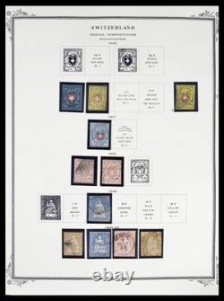 SWITZERLAND 1850-1989 MNH MH Used with Sheets Service Scott Album Stamp Collection