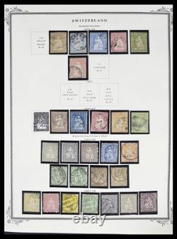 SWITZERLAND 1850-1989 MNH MH Used with Sheets Service Scott Album Stamp Collection