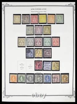 SWITZERLAND 1850-1989 MNH MH Used with Sheets Service Scott Album Stamp Collection