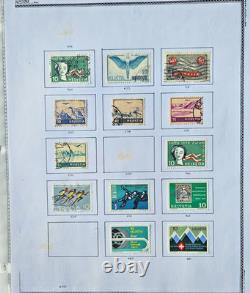 SWITZERLAND COLLECTION 1000 Mint & Used Stamps, 1862-2000, 62 Album Pages